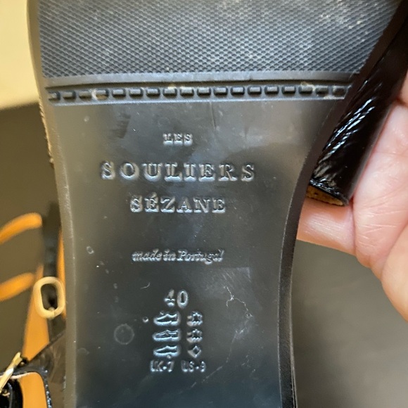 Sezane Black Paula Babies Size 40 - Picture 8 of 8